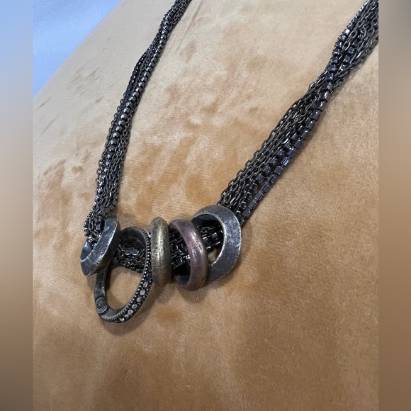 Giles & Brother 10 Strand African Ring Necklace - Picture 4 of 9